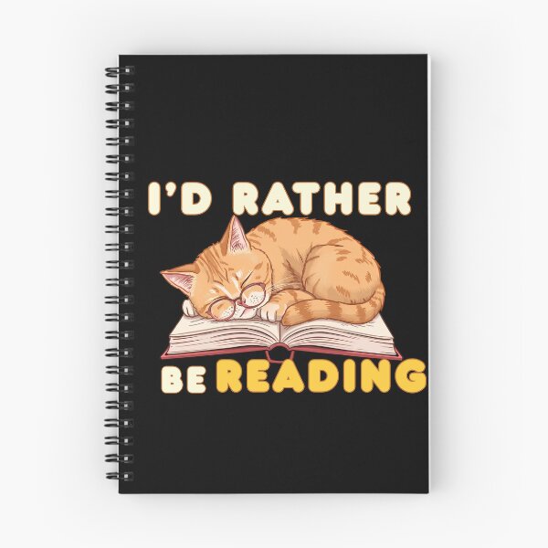 Item preview, I’d Rather Be Reading Cute Cat Book Lover designed and sold by Bawek85Designs.