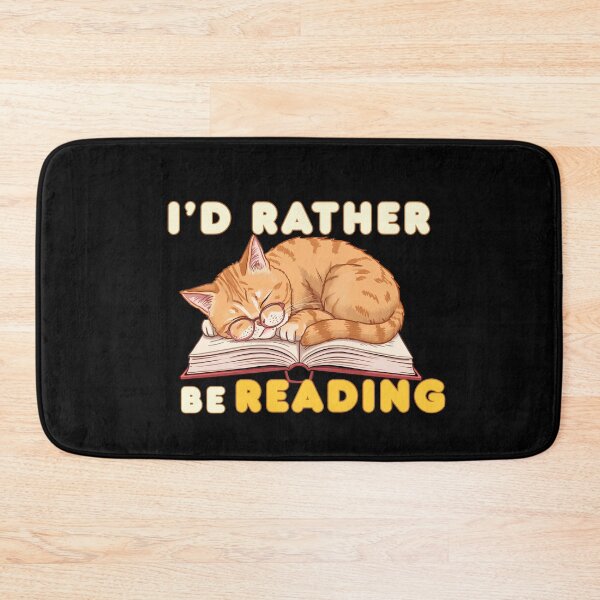 Item preview, I’d Rather Be Reading Cute Cat Book Lover designed and sold by Bawek85Designs.