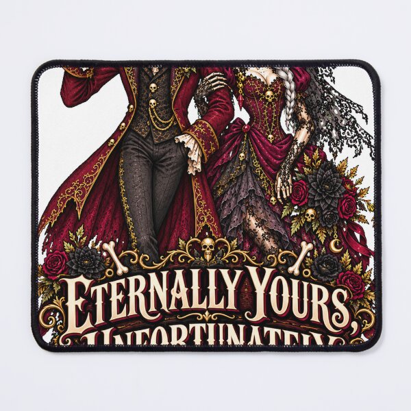 Item preview, Eternally Yours Unfortunately Gothic Skeleton Couple designed and sold by Beautifully Unhinged.