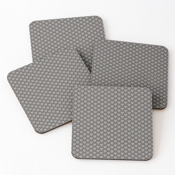 Item preview, Minimalist Earthy Hearts Pattern - Elegant Neutral Gray and Taupe designed and sold by CaramelCo.