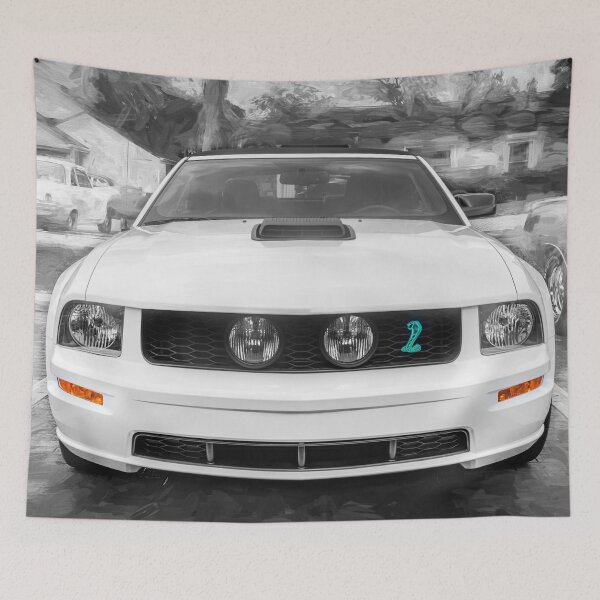 Aperçu de l'œuvre Ford Shelby Mustang décapotable blanche de 2008 créée et vendue par RichFrancoCars.