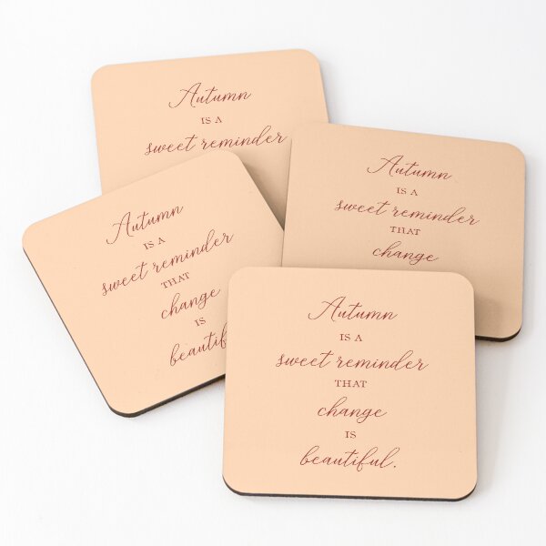 Item preview, AUTUMN QUOTE | change is beautiful  designed and sold by thehappyintrovert .