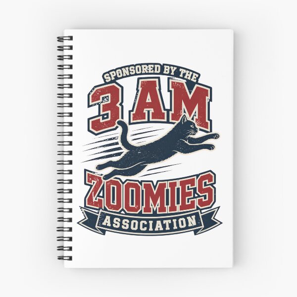 Item preview, Sponsored By The 3 AM Zoomies Association - Funny Cat Varsity Design designed and sold by Neurospicy Trolls.