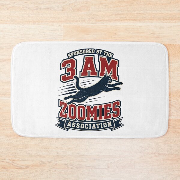 Item preview, Sponsored By The 3 AM Zoomies Association - Funny Cat Varsity Design designed and sold by Neurospicy Trolls.