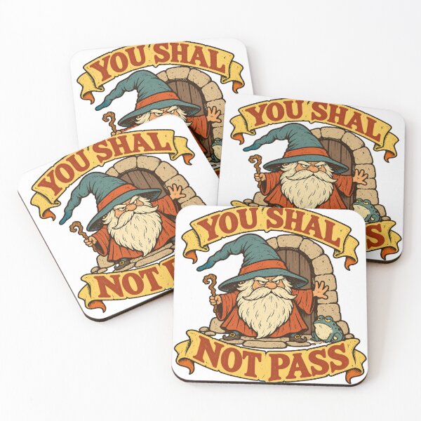 Item preview, You Shall Not Pass – Grumpy Wizard and Frog designed and sold by RAIID.