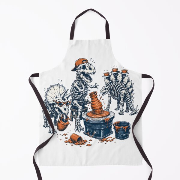 Item preview, Funny Dinosaur Pottery Gift – Ceramic Artist & Potter Skeleton designed and sold by zhivago1980.
