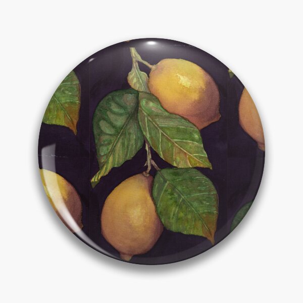 Item preview, Two Lemons on a Branch: Watercolour and Gouache Still Life designed and sold by ArithraStudio.