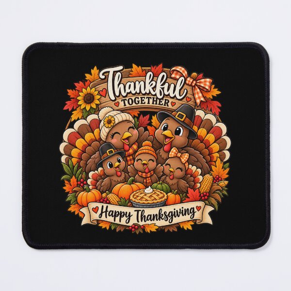 Item preview, Thanksgiving Family Matching Gift Thankful Together Fall Style designed and sold by Corvoria.