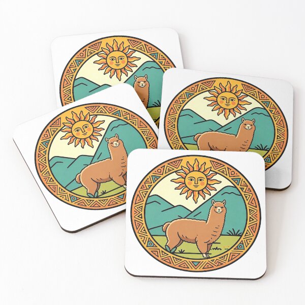 Item preview, Andean alpaca, sun and mountains designed and sold by mixoubraw.