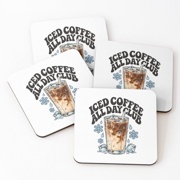Item preview, Iced Coffee All Day Club Vintage Retro Design designed and sold by urbinet.