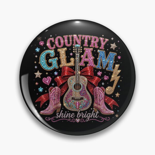 Item preview, Country Glam Sparkle Guitar Cowgirl Boots designed and sold by creativerooney.