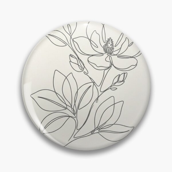Item preview, Single Magnolia Branch | Minimalist Charcoal Line Art designed and sold by Zaramodo.