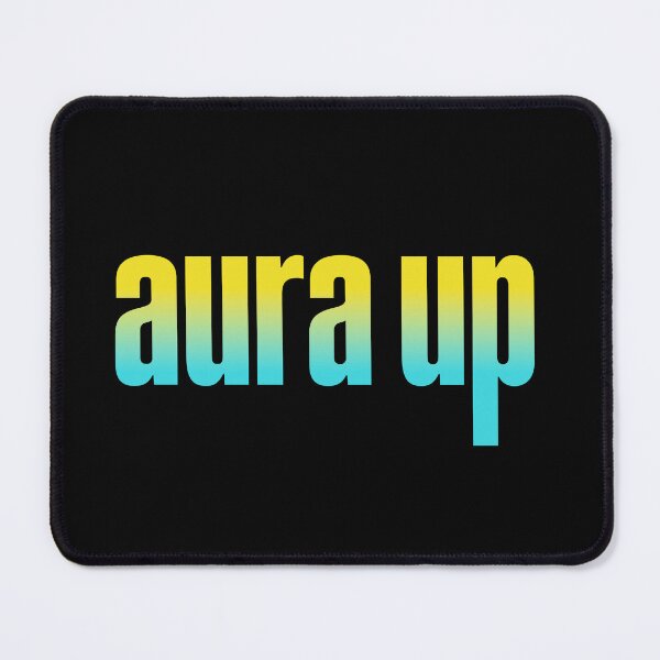 Item preview, Aura up, Yellow and Aqua designed and sold by Memes N Lore .