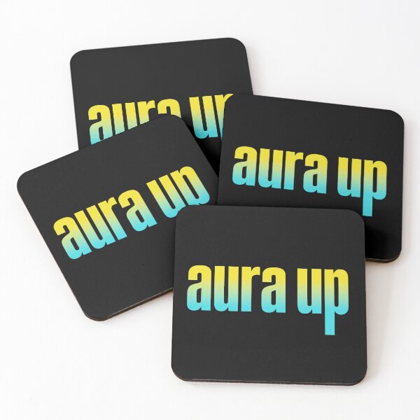 Item preview, Aura up, Yellow and Aqua designed and sold by Memes N Lore .