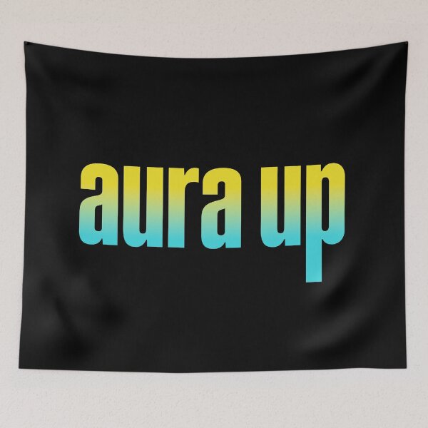 Item preview, Aura up, Yellow and Aqua designed and sold by Memes N Lore .