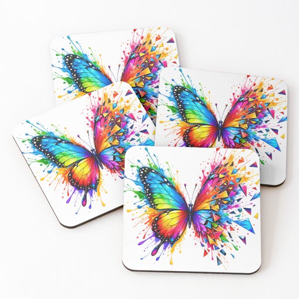 Item preview, Rainbow Butterfly Explosion designed and sold by NaqxshDesignStudio.
