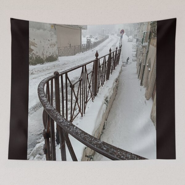 Item preview, Silent Alley – Snowy Italian Village Street designed and sold by EpicVistas.