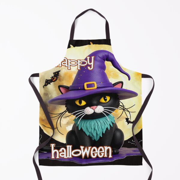 Item preview, black cat witch hat bats br C  colorful halloween design designed and sold by SmashingDeals.