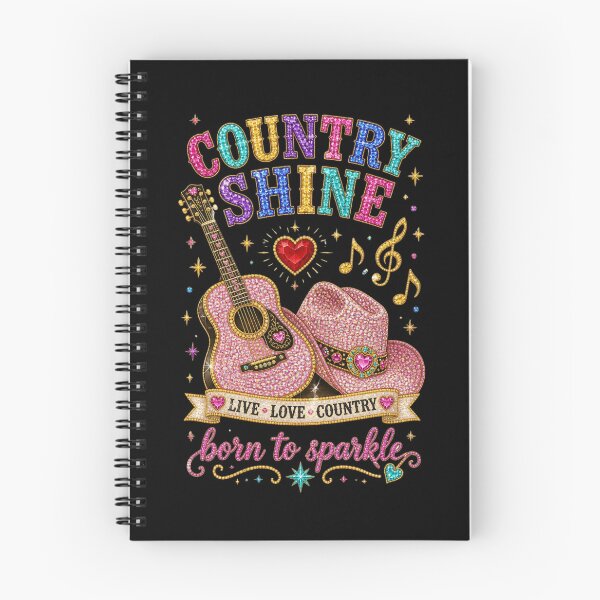 Item preview, Country Shine Pink Hat Guitar Sparkle designed and sold by creativerooney.