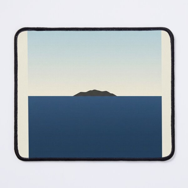 Item preview, Distant Island Silhouette | Minimalist Ocean Gradient Print designed and sold by Zaramodo.