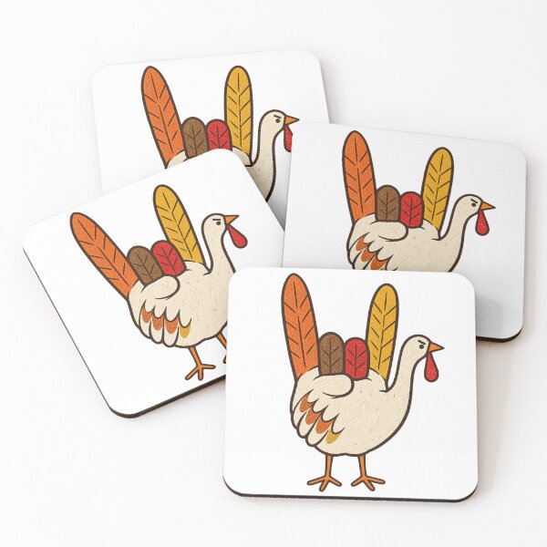 Item preview, Retro Thanksgiving Turkey Thanks For Metal – Vintage Folk Art Fall Design designed and sold by WolfmanProphecy.