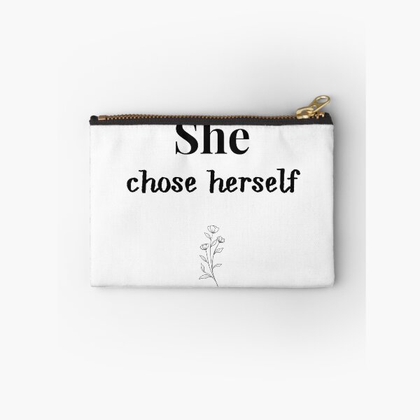 Item preview, She Chose Herself - Feminine Self Love Quote designed and sold by MissLotusStudio.
