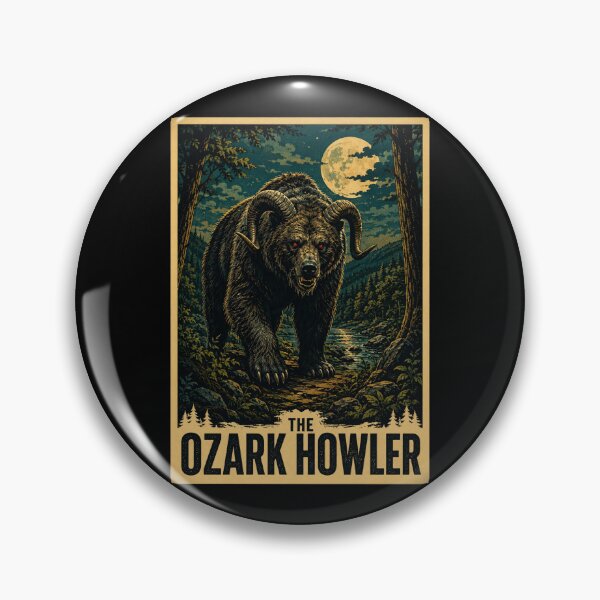 Item preview, The Ozark Howler Cryptid – Arkansas & Missouri Pop Art  designed and sold by redsharkuk.