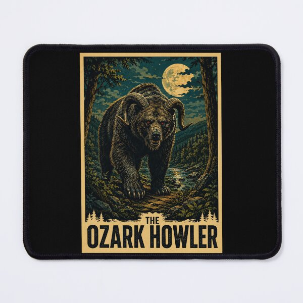 Item preview, The Ozark Howler Cryptid – Arkansas & Missouri Pop Art designed and sold by redsharkuk.