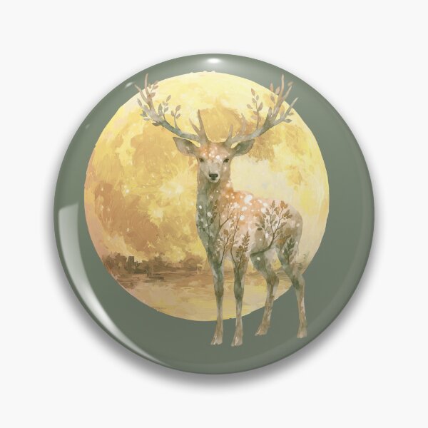 Item preview, Celestial cosmic deer in moonlight designed and sold by 247DesignStudio.