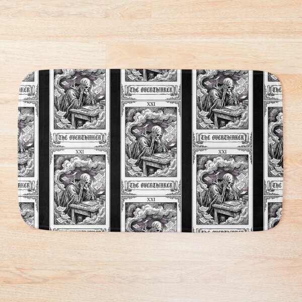 Item preview, Overthinking Tarot Card Gothic Skeleton Art designed and sold by The Midnight Archive.