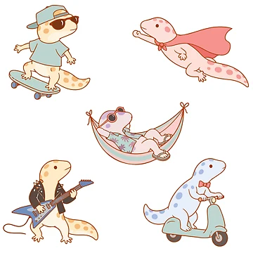 Artwork thumbnail, Gecko Daily Routine by Zoolumi