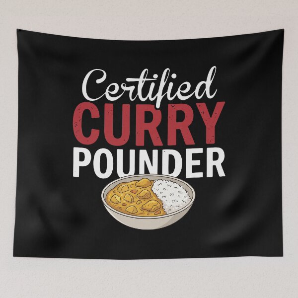 Item preview, Certified Curry Pounder Indian Food Lover Foodie Humor Fan designed and sold by snhowkk.