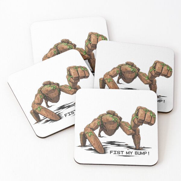 Item preview, Fist My Bump Funny Rock Golem Nature Creature designed and sold by wecrea.