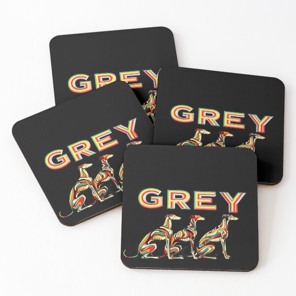 Artikelvorschau, GALOGO – GREY – Colorful Greyhound Trio entworfen und verkauft von GALOGO – Art for Sighthounds & Animal Welfare.