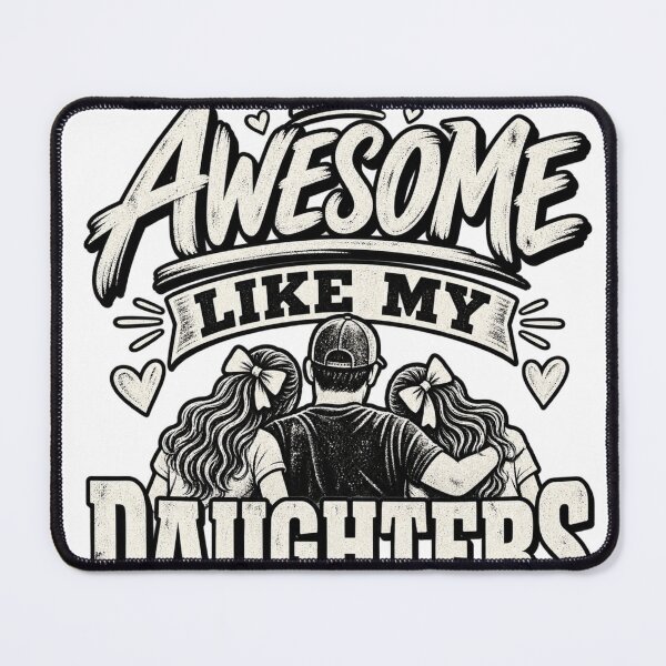 Item preview, Awesome Like My Daughters – Proud Dad Vintage Retro Graphic designed and sold by DijaMar.