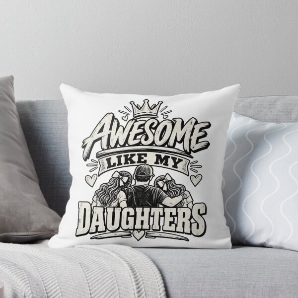 Item preview, Awesome Like My Daughters – Proud Dad Vintage Retro Graphic designed and sold by DijaMar.