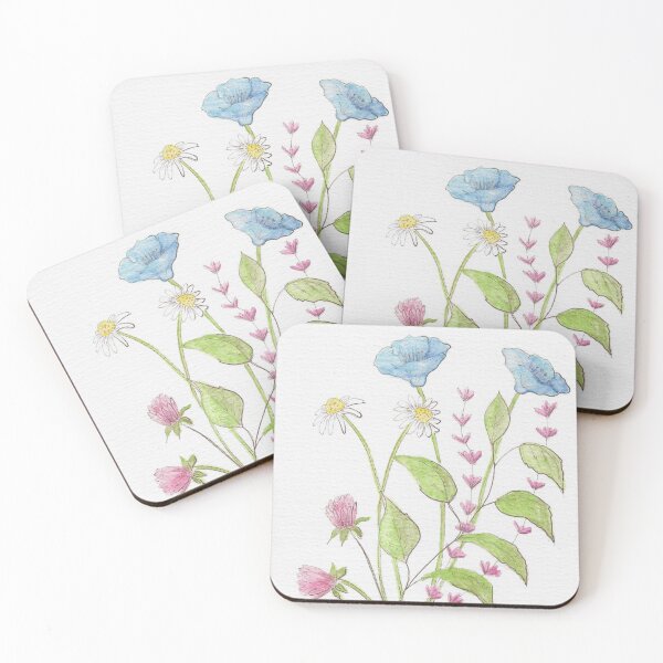 Item preview, Hand Drawn Watercolor Wildflowers #2 designed and sold by MyCuriousMagpie.
