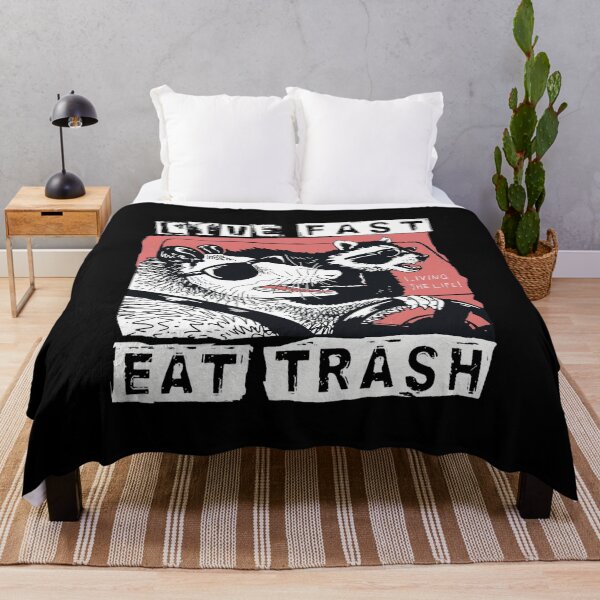 Item preview, Raccoon Live Fast Eat Trash Street Cats Squad designed and sold by sellymeggan.