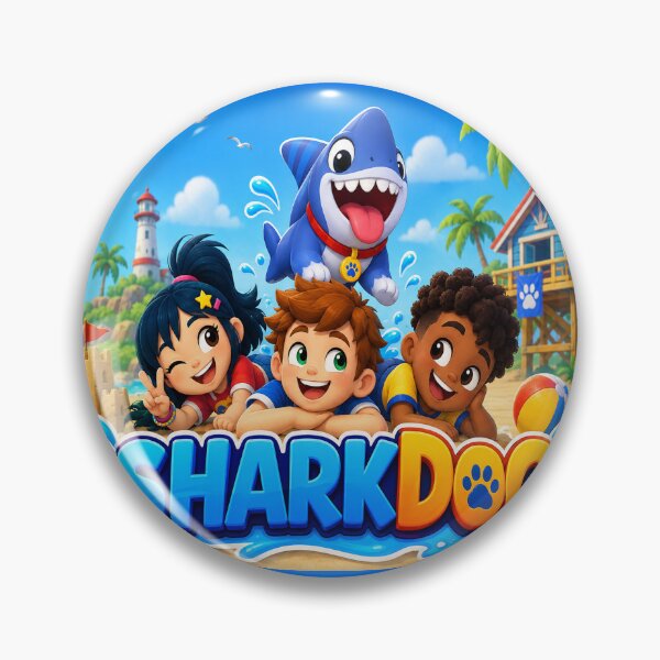Item preview, The Sharkdog Cute Cartoon Sticker – Perfect Gift for Kids and Sharkdog Fans designed and sold by raspeed.
