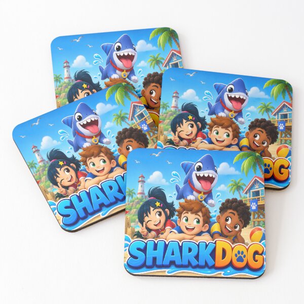 Item preview, The Sharkdog Cute Cartoon Sticker – Perfect Gift for Kids and Sharkdog Fans designed and sold by raspeed.