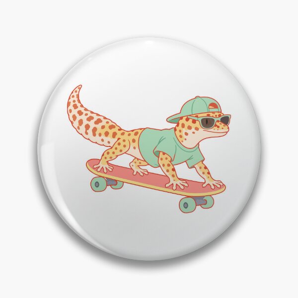 Item preview, Gecko Skateboarding With Cap designed and sold by Limuko.