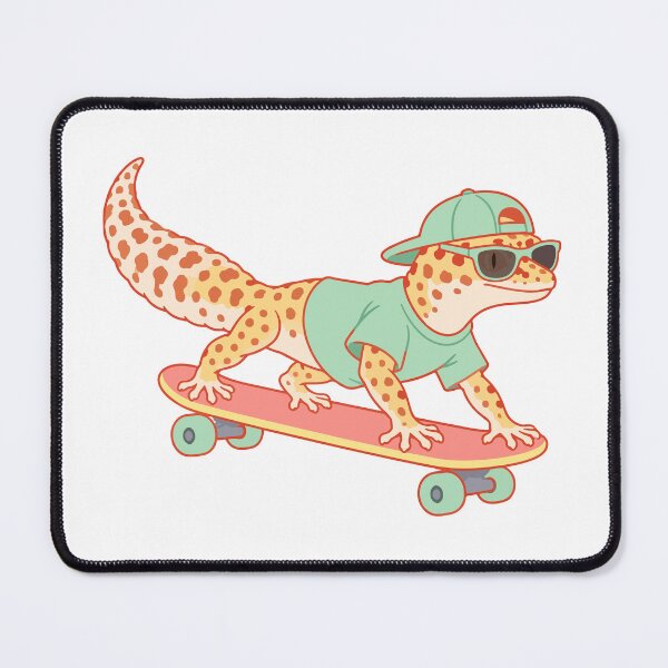 Item preview, Gecko Skateboarding With Cap designed and sold by Limuko.