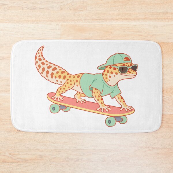 Item preview, Gecko Skateboarding With Cap designed and sold by Limuko.