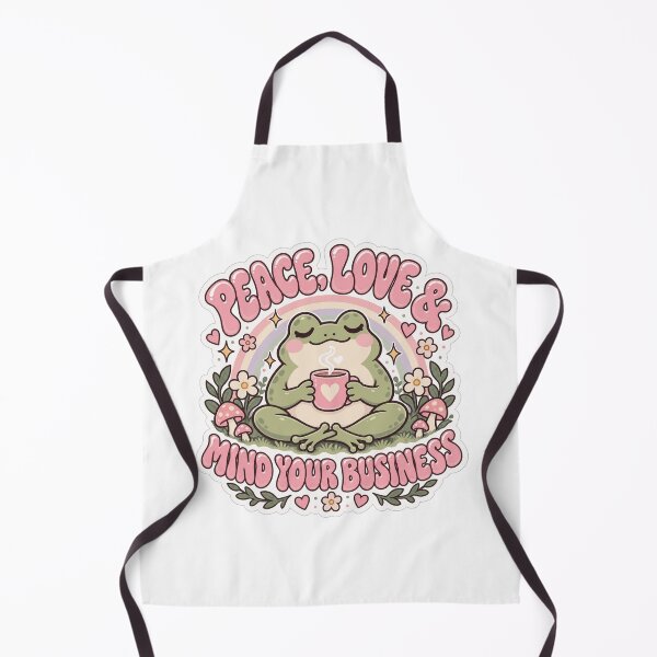 Item preview, Peace Love And Mind Your Business Frog designed and sold by FeminismTV.