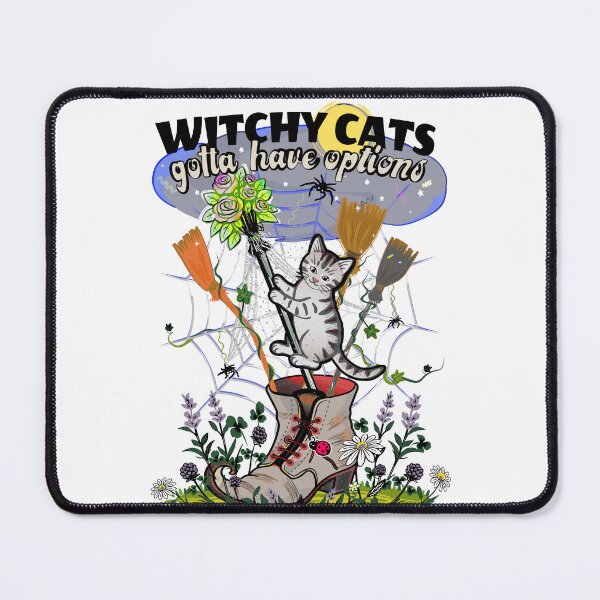 Item preview, Witchy Cats Broom Options - Light version T-Shirt designed and sold by catnbloom.