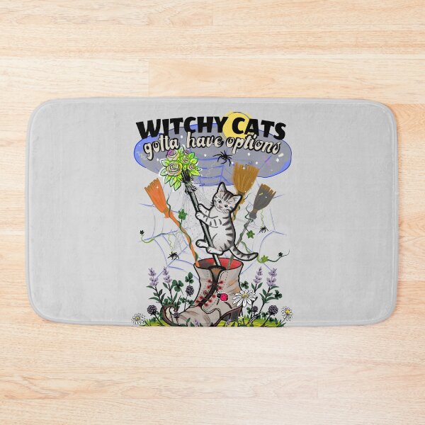 Item preview, Witchy Cats Broom Options - Light version T-Shirt designed and sold by catnbloom.
