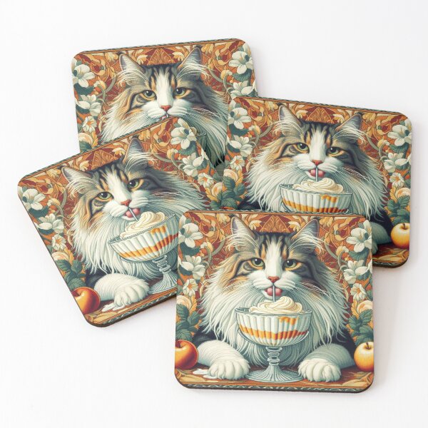 Item preview, Maine Coon ice-cream parlor  designed and sold by ThatRockChic.