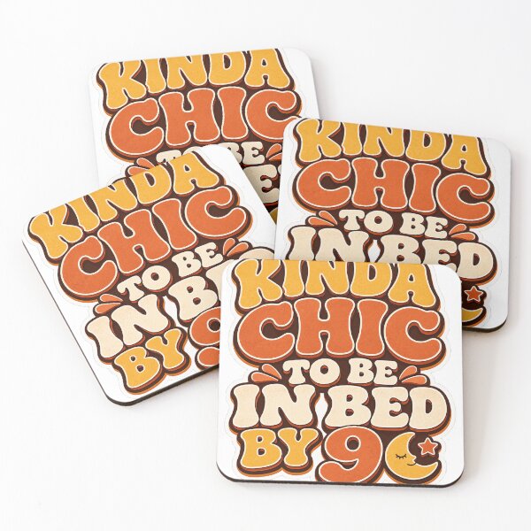 Item preview, Kinda Chic To Be In Bed By 9 designed and sold by FeminismTV.