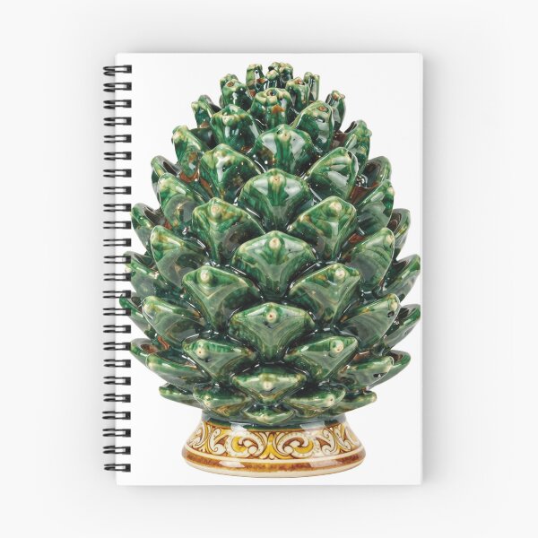 Item preview, Sicilian Ceramic Pine Cone - Traditional Green Majolica Good Luck Charm designed and sold by WildArtIT.