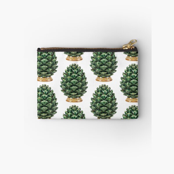 Item preview, Sicilian Ceramic Pine Cone - Traditional Green Majolica Good Luck Charm designed and sold by WildArtIT.